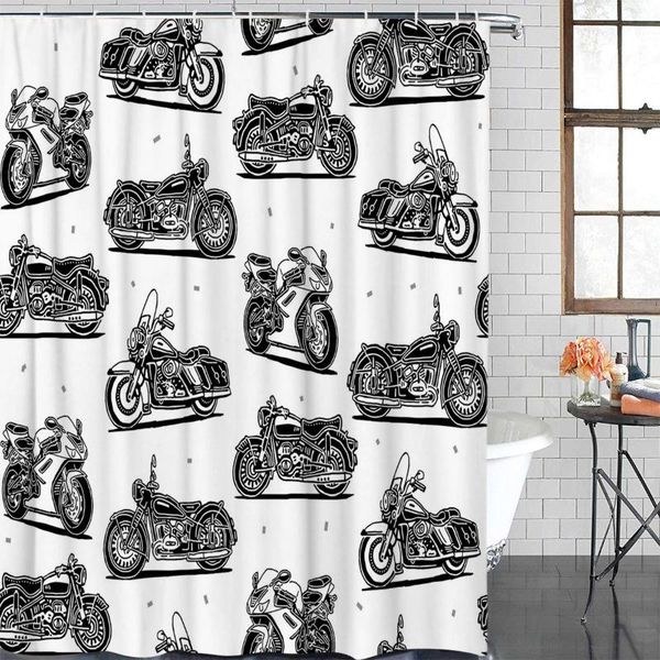 shower curtains black white motorcycle vehicle curtain waterproof bathroom with hook accessory accessories
shower curtains black white motorcycle vehicle curtain waterproof bathroom with hook accessory accessories