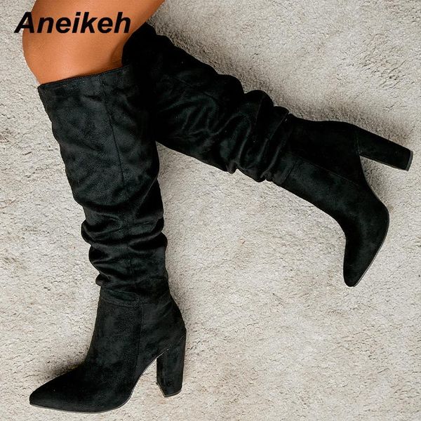 boots aneikeh flock short plush women's winter fashion pleated warmth square heel shoes slip-on 2021 trends sewing booties, Black
boots aneikeh flock short plush women's winter fashion pleated warmth square heel shoes slip-on 2021 trends sewing booties, Black