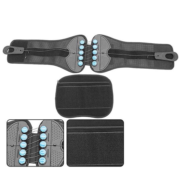 waist support back brace posture corrector for eease pain pre and post spine protection, Black;gray
waist support back brace posture corrector for eease pain pre and post spine protection, Black;gray