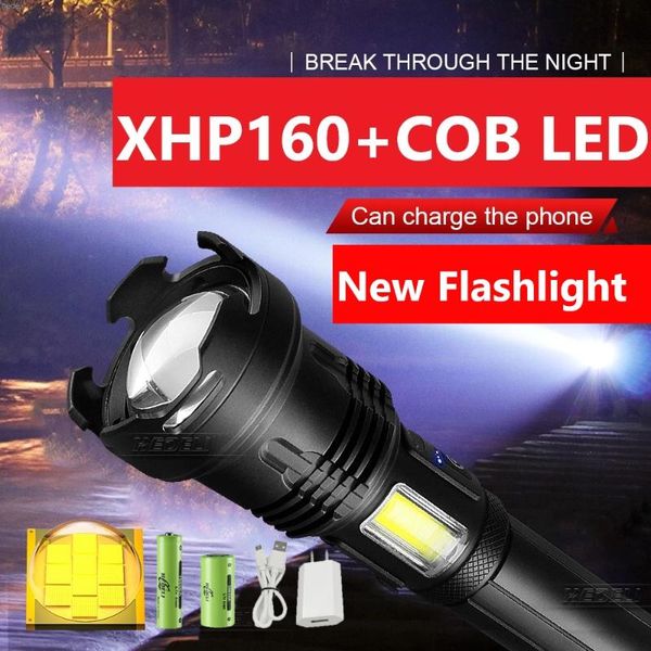 new 600000 lumens led xhp160+cob torch lantern usb rechargeable 18650 26650 battery super bright tactical flash light
new 600000 lumens led xhp160+cob torch lantern usb rechargeable 18650 26650 battery super bright tactical flash light