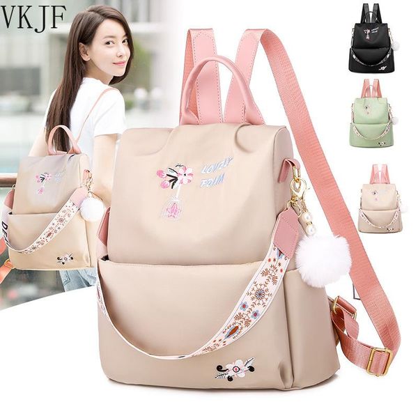 backpack casual oxford cloth women flower embroidered female shoulder school book bags daily travel anti-theft bagpack rucksack
backpack casual oxford cloth women flower embroidered female shoulder school book bags daily travel anti-theft bagpack rucksack