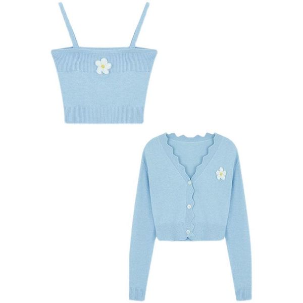 women's knits & tees 2021two piece set cardigan women autumn milk bluecolor long sleevethin section ribbed knitted cropped sweater and, White
women's knits & tees 2021two piece set cardigan women autumn milk bluecolor long sleevethin section ribbed knitted cropped sweater and, White