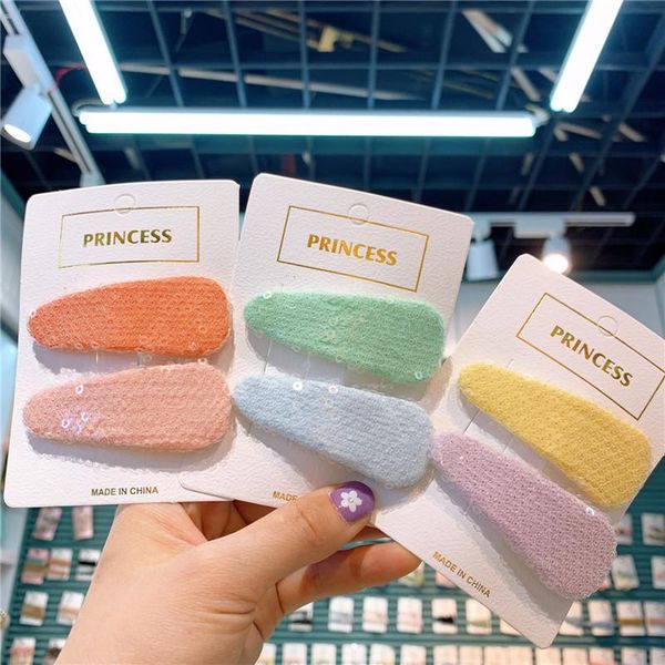 2 pcs new korean simple small fresh colorful sequin fabric bb clip for sweet girl children fashion barrettes hair accessories, Slivery;white
2 pcs new korean simple small fresh colorful sequin fabric bb clip for sweet girl children fashion barrettes hair accessories, Slivery;white