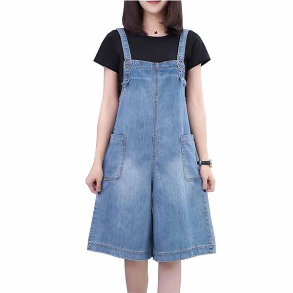 women's jeans plus size xl-5xl summer denim overalls pants women 2021 thin cotton strap pocket knee length wide leg casual g407, Blue
women's jeans plus size xl-5xl summer denim overalls pants women 2021 thin cotton strap pocket knee length wide leg casual g407, Blue