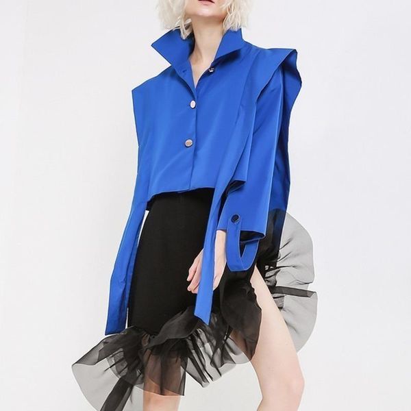 women's jackets fabpop 2021 autumn loose fit blue ribbon short big size jacket lapel long sleeve women coat fashion tide gc342, Black;brown
women's jackets fabpop 2021 autumn loose fit blue ribbon short big size jacket lapel long sleeve women coat fashion tide gc342, Black;brown