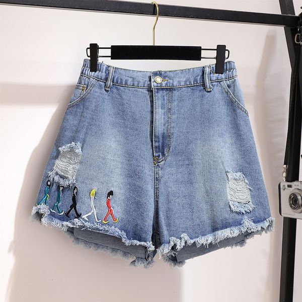 2021 new oversize jeans women summer hole wide leg denim plus size 6xl elastic waist vintage shorts femme y352 x7k3, Blue
2021 new oversize jeans women summer hole wide leg denim plus size 6xl elastic waist vintage shorts femme y352 x7k3, Blue