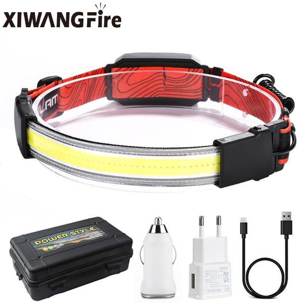 headlamps usb rechargeable cob led head torch light work 3 modes red warning strobe riding headlamp fishing camping
headlamps usb rechargeable cob led head torch light work 3 modes red warning strobe riding headlamp fishing camping
