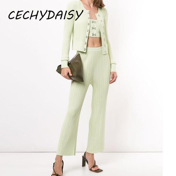women's two piece pants 2021 autumn winter vintage 3 pieces sweater cardigan and pant sets women crop knitted suit green yellow tra, White
women's two piece pants 2021 autumn winter vintage 3 pieces sweater cardigan and pant sets women crop knitted suit green yellow tra, White