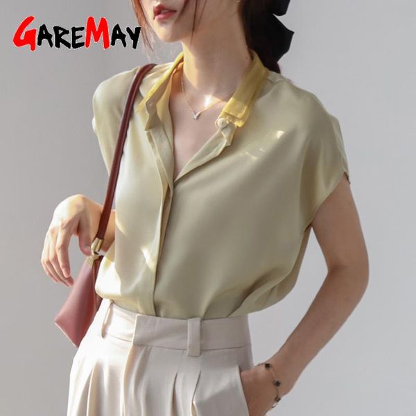 women's blouses & shirts summer 2021 silk satin blouse female with collar short sleeve office white women elegant
women's blouses & shirts summer 2021 silk satin blouse female with collar short sleeve office white women elegant