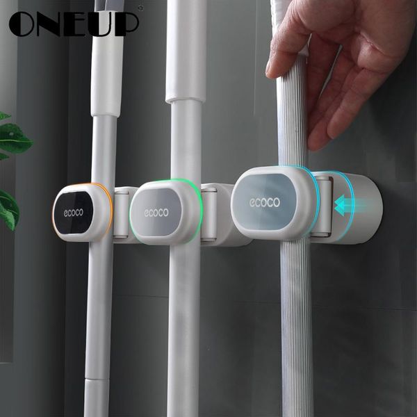 hooks & rails oneup wall mounted mop rack bathroom accessories home broom hanger storage hook shelf for kitchen organizer
hooks & rails oneup wall mounted mop rack bathroom accessories home broom hanger storage hook shelf for kitchen organizer