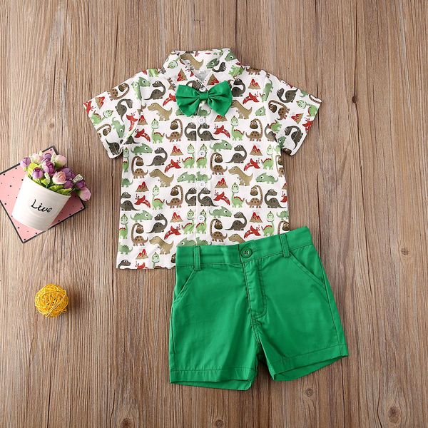 toddler baby boys clothes suit summer dinosaur shirt with bow knot t-shirt + shorts outfits set beach wear travel suit, White
toddler baby boys clothes suit summer dinosaur shirt with bow knot t-shirt + shorts outfits set beach wear travel suit, White
