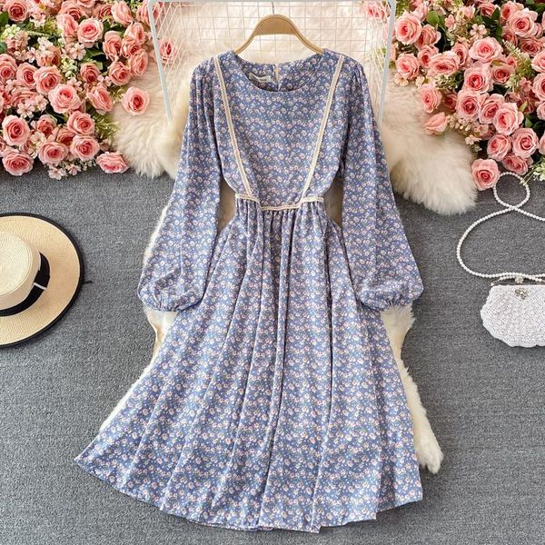 casual dresses 2021 autumn high waist platycodon grandiflorum floral dress gentle french slimming round neck chiffon, Black;gray
casual dresses 2021 autumn high waist platycodon grandiflorum floral dress gentle french slimming round neck chiffon, Black;gray