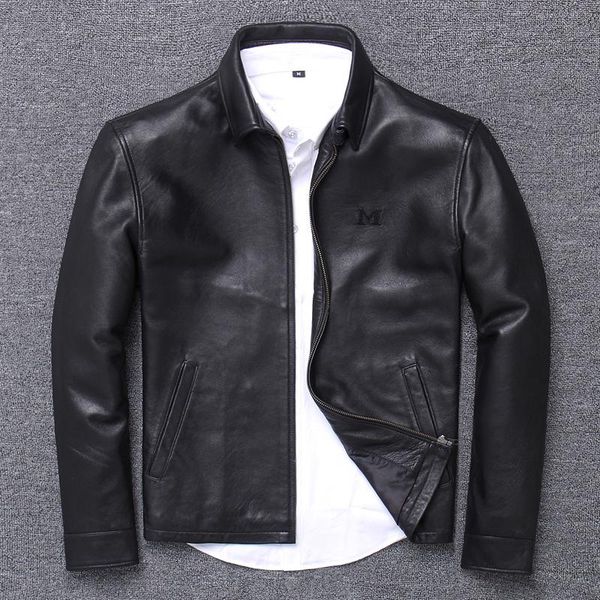 men's leather & faux urbanbaron haining head layer genuine clothing male middle age man dad dress business affairs winter coat, Black
men's leather & faux urbanbaron haining head layer genuine clothing male middle age man dad dress business affairs winter coat, Black