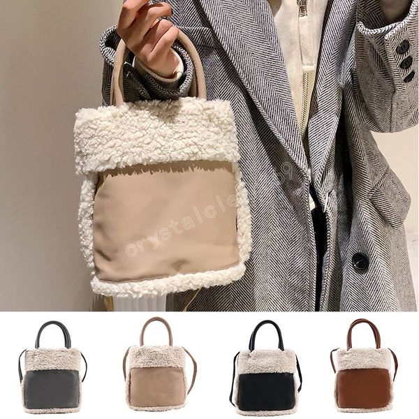 fashion women plush purse bucket bag all-match small fresh female shoulder bag trendy messenger bags, White
fashion women plush purse bucket bag all-match small fresh female shoulder bag trendy messenger bags, White