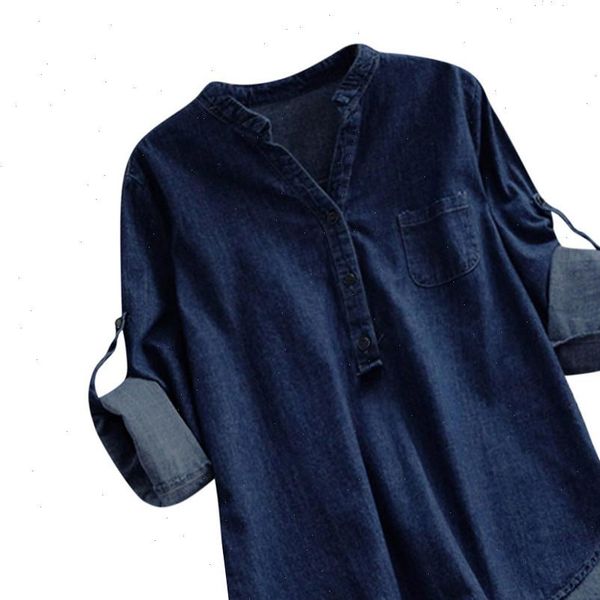 2021 autumn one pocket women shirt female blouse long sleeve casual stand collar style women loose blouses denim casual, White
2021 autumn one pocket women shirt female blouse long sleeve casual stand collar style women loose blouses denim casual, White