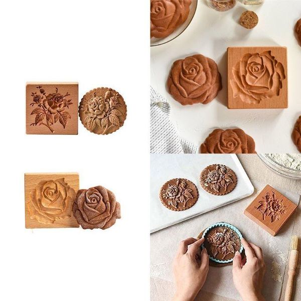 baking moulds wooden cookie mould 3d roses embossing dessert cake decoration tool reusable cutter kitchen accessories
baking moulds wooden cookie mould 3d roses embossing dessert cake decoration tool reusable cutter kitchen accessories