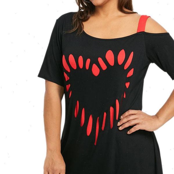 Plus Size 5XL Summer Womens Tops and Blouses Tunic Heart Asymmetrical Shirts Cold Shoulder Clothes Women Top mujer de moda, White
Plus Size 5XL Summer Womens Tops and Blouses Tunic Heart Asymmetrical Shirts Cold Shoulder Clothes Women Top mujer de moda, White