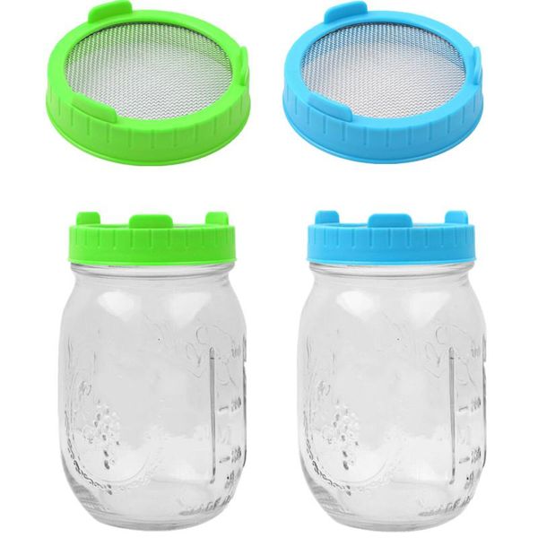 storage bottles & jars wide mouth mason jar sprouting lids with stainless steel mesh screen strainer filter for making organic sprout seeds
storage bottles & jars wide mouth mason jar sprouting lids with stainless steel mesh screen strainer filter for making organic sprout seeds