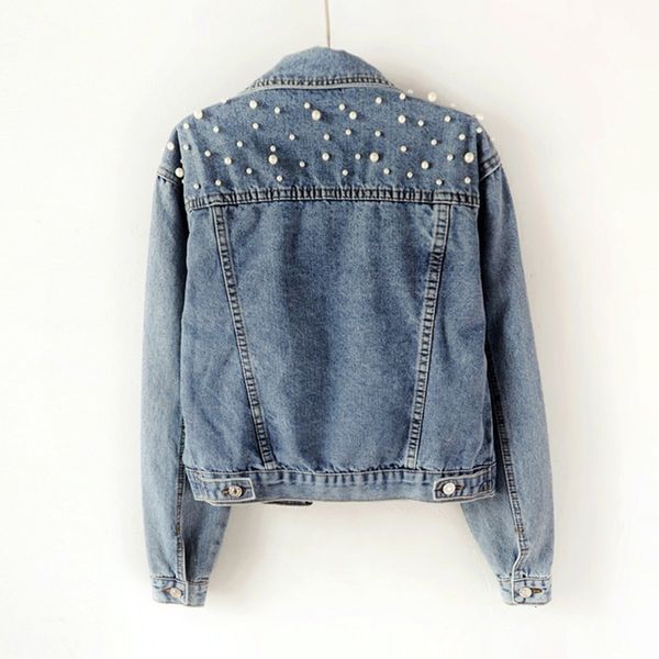 2021 new autumn winter blue denim coat women turn-down collar long sleeve fashion pearl beading big size jacket coats and jackets w6o3, Black;brown
2021 new autumn winter blue denim coat women turn-down collar long sleeve fashion pearl beading big size jacket coats and jackets w6o3, Black;brown