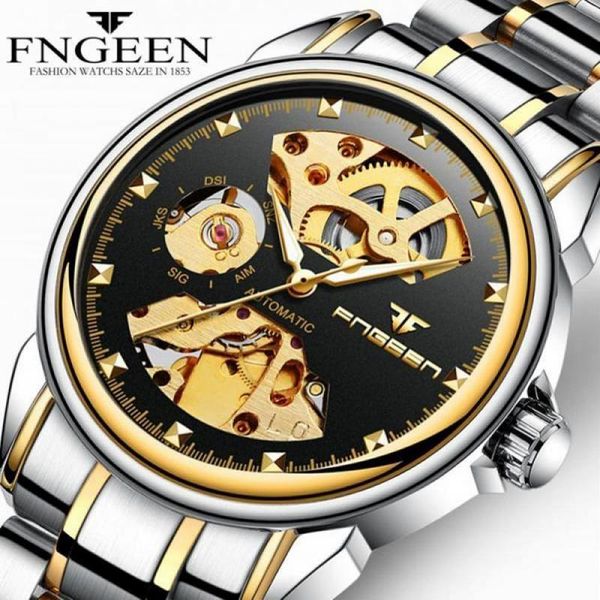 wristwatches relogio masculino fngeen watch men automatic mechanical business mens watches waterproof sports male clock reloj hombre, Slivery;brown
wristwatches relogio masculino fngeen watch men automatic mechanical business mens watches waterproof sports male clock reloj hombre, Slivery;brown