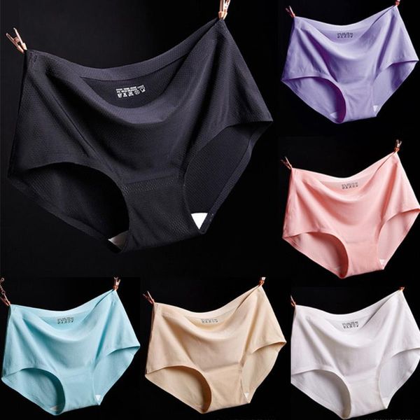 women's panties 1 pcs seamless underwear for woman lingerie mid-waist briefs female sports women, Black;pink
women's panties 1 pcs seamless underwear for woman lingerie mid-waist briefs female sports women, Black;pink
