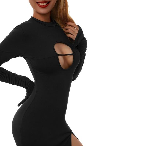 casual dresses women clothing wrapped dress polyester long sleeve high neck hollow out solid color party slimming elastic, Black;gray
casual dresses women clothing wrapped dress polyester long sleeve high neck hollow out solid color party slimming elastic, Black;gray