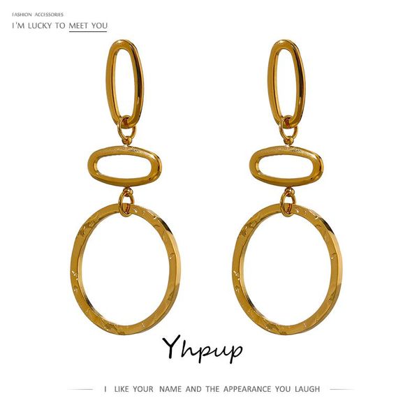 dangle & chandelier yhpup minimalist geometric long earrings gold color stainless steel women metal texture summer jewelry, Silver
dangle & chandelier yhpup minimalist geometric long earrings gold color stainless steel women metal texture summer jewelry, Silver