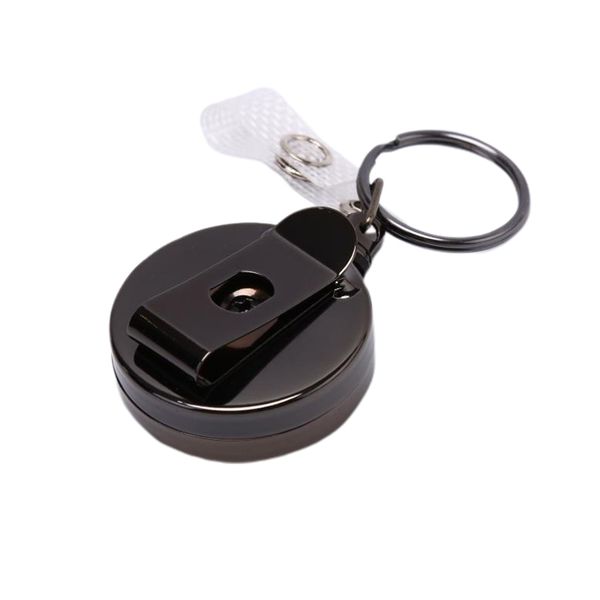 metal retractable pull badge reel id lanyard name tag card badge holder chain clips card sets belt key ring, Silver
metal retractable pull badge reel id lanyard name tag card badge holder chain clips card sets belt key ring, Silver