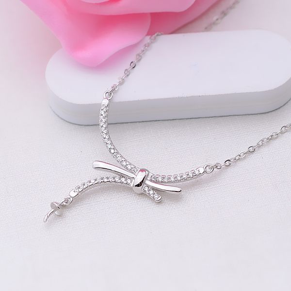 s925 silver pendant female necklace set pendant clavicle chain diy pearl jewelry accessories empty support 294
s925 silver pendant female necklace set pendant clavicle chain diy pearl jewelry accessories empty support 294