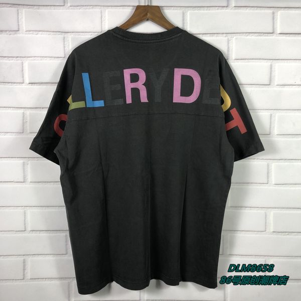 gallery dept chest back large letter print tee wash make old loose short sleeve t-shirt, White;black
gallery dept chest back large letter print tee wash make old loose short sleeve t-shirt, White;black