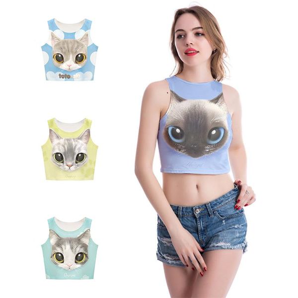 women's tanks & camis cute kawaii cat avatar printed mini tank harajuku lovely slim short elastic vest summer girl sleeveless body, White
women's tanks & camis cute kawaii cat avatar printed mini tank harajuku lovely slim short elastic vest summer girl sleeveless body, White