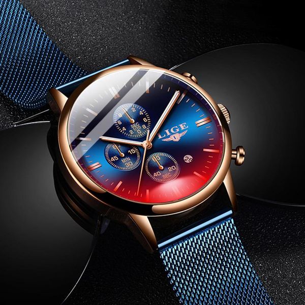 wristwatches lige blue casual mesh belt fashion quartz gold sport watch mens watches waterproof clock relogio masculino, Slivery;brown
wristwatches lige blue casual mesh belt fashion quartz gold sport watch mens watches waterproof clock relogio masculino, Slivery;brown