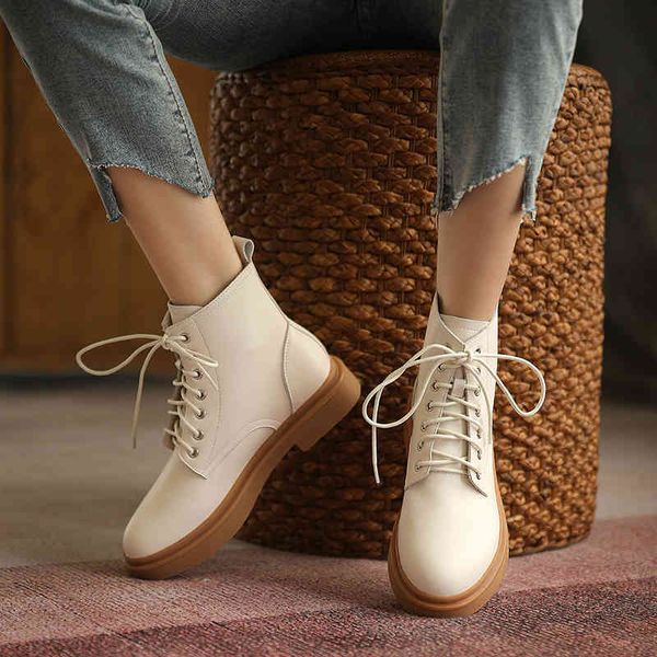 dress shoes qutaa 2022 elegant autumn winter genuine leather lace up ankle boots square low heel all match women size 34-43 h2xk, Black
dress shoes qutaa 2022 elegant autumn winter genuine leather lace up ankle boots square low heel all match women size 34-43 h2xk, Black