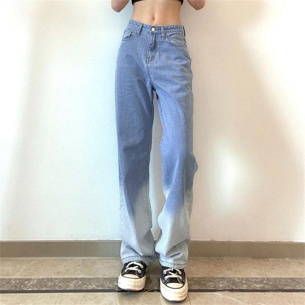 women's jeans 2021 trousers fashion tie-dye blue and white color matching drape straight leg pants women high waist denim
women's jeans 2021 trousers fashion tie-dye blue and white color matching drape straight leg pants women high waist denim