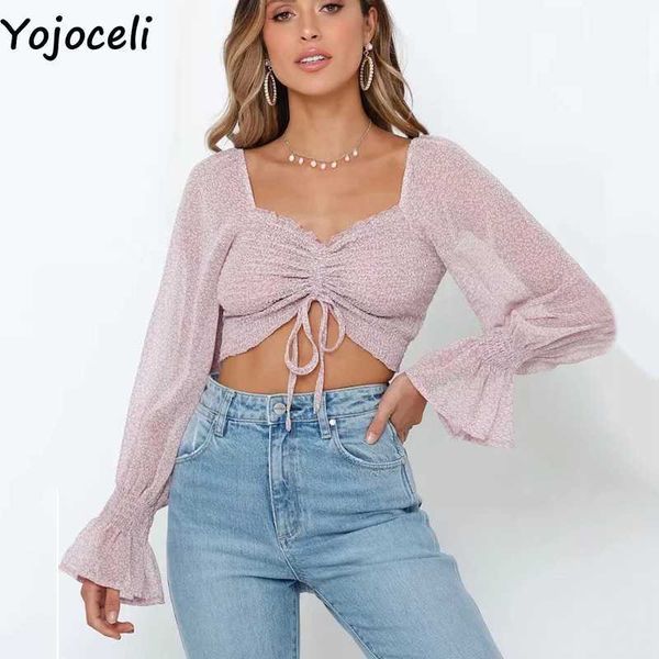 yojoceli print ruffle short blouse women autumn elegant casual female blusas chiffon cool chic crop 210609, White
yojoceli print ruffle short blouse women autumn elegant casual female blusas chiffon cool chic crop 210609, White