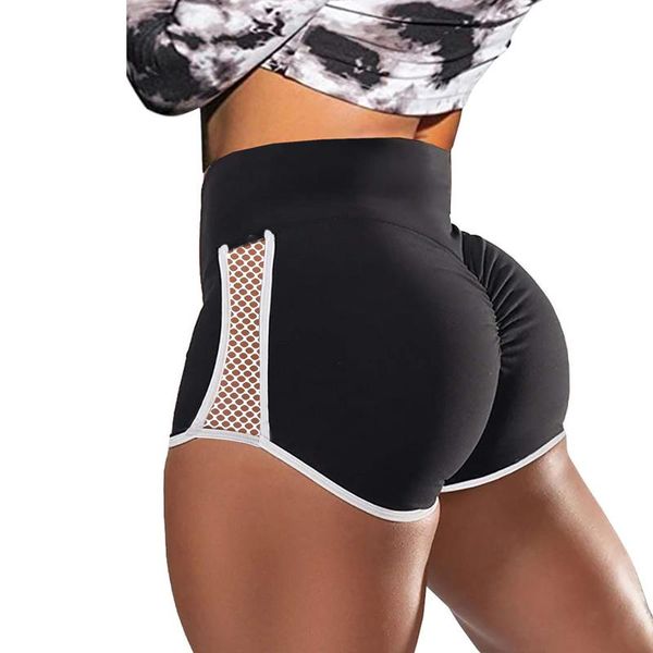 running shorts women's summer elasticated sports short high waisted slim tight tummy control fitness yoga gym training pants, Black;blue
running shorts women's summer elasticated sports short high waisted slim tight tummy control fitness yoga gym training pants, Black;blue