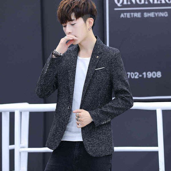 luxury suits blaze 2021 spring and autumn slim small suit single korean casual wtern men's coat, Black
luxury suits blaze 2021 spring and autumn slim small suit single korean casual wtern men's coat, Black