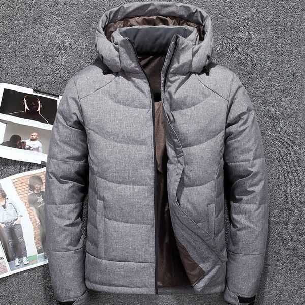 white duck warm winter coat thick mens down jackets hooded men parka jaqueta masculina jk-677, Black
white duck warm winter coat thick mens down jackets hooded men parka jaqueta masculina jk-677, Black