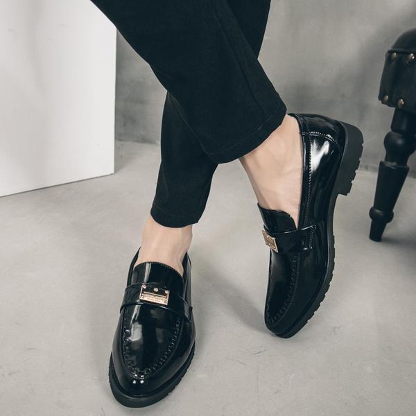 dress shoes fashion men pointed toe business loafers leather oxford for formal mariage slip on wedding party, Black
dress shoes fashion men pointed toe business loafers leather oxford for formal mariage slip on wedding party, Black