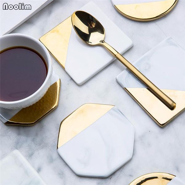 mats & pads noolim european style marble stripes ceramic round square hexagon porcelain desknon-slip mug cup mat pad gilt
mats & pads noolim european style marble stripes ceramic round square hexagon porcelain desknon-slip mug cup mat pad gilt