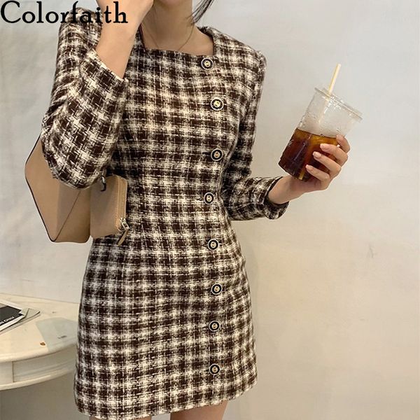 colorfith new 2021 womens utumn winter dresses koren high wist ons plid elegnt checkered vintge mini dress dr1507, Black;gray
colorfith new 2021 womens utumn winter dresses koren high wist ons plid elegnt checkered vintge mini dress dr1507, Black;gray
