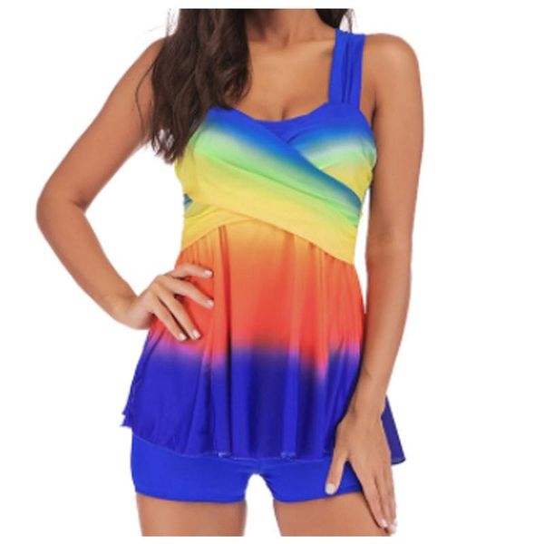 women's swimwear rainbow bikini swimsuit stamping fabric summer women trend set 2021, White;black
women's swimwear rainbow bikini swimsuit stamping fabric summer women trend set 2021, White;black