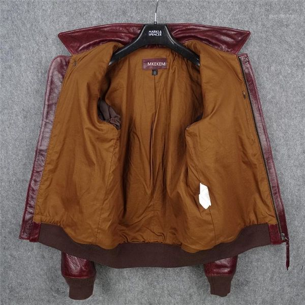 men's leather & faux red 2021 wine military style a2 pilot jacket large size 4xl genuine natural cowhide autumn usaf aviation coat, Black
men's leather & faux red 2021 wine military style a2 pilot jacket large size 4xl genuine natural cowhide autumn usaf aviation coat, Black