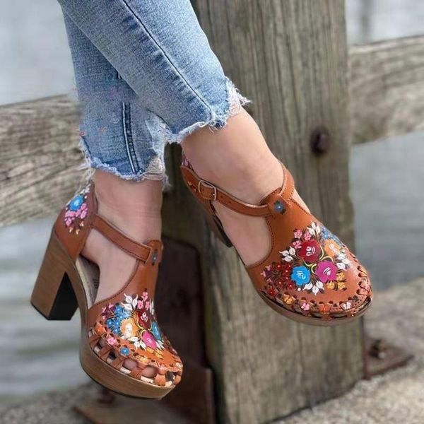 dress shoes ladies europe and the united states summer 2021 vintage block heel sandals round head flower large size women's, Black
dress shoes ladies europe and the united states summer 2021 vintage block heel sandals round head flower large size women's, Black