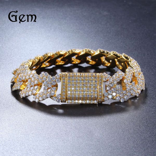 hip hop miami zircon men's bracelet geometric copper set zircon bracelet hiphop bracelet, Silver
hip hop miami zircon men's bracelet geometric copper set zircon bracelet hiphop bracelet, Silver