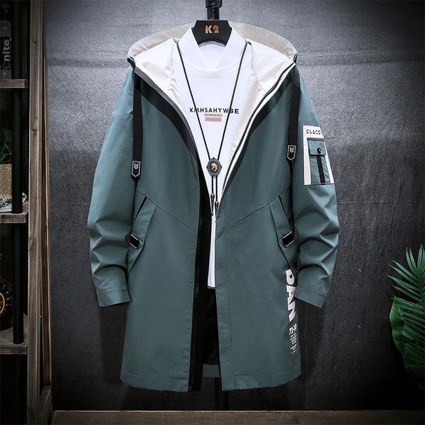 men's jackets jacket male 2021 spring and autumn korean youth fashion color matching mid-length windbreaker hooded casual, Black;brown
men's jackets jacket male 2021 spring and autumn korean youth fashion color matching mid-length windbreaker hooded casual, Black;brown