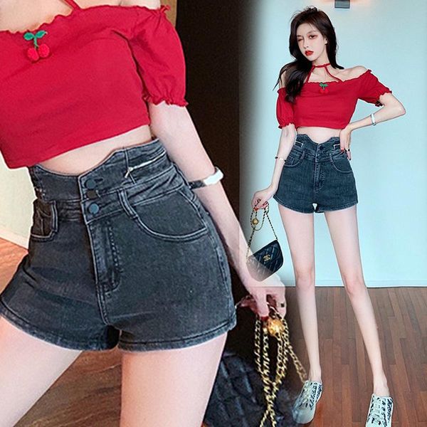 women's jeans high waist solid color short casual street shorts summer women denim, Blue
women's jeans high waist solid color short casual street shorts summer women denim, Blue