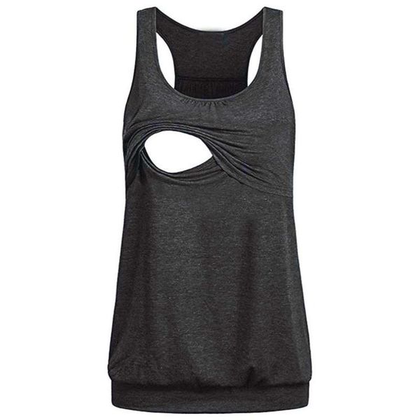 maternity & tees women fashion summer casual loose comfy pull-up nursing tank vest breastfeeding shirt pregnancy cloth m140#, White
maternity & tees women fashion summer casual loose comfy pull-up nursing tank vest breastfeeding shirt pregnancy cloth m140#, White