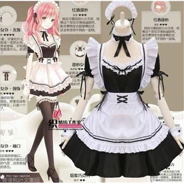luxury casual dresses japane black and white maid suit man maid cute lolita drs big size cos, Black;gray
luxury casual dresses japane black and white maid suit man maid cute lolita drs big size cos, Black;gray