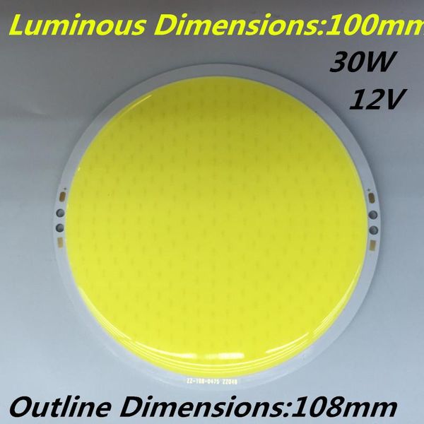 30w cob led chip diamete luminous dimension 100mm taiwan chip high bright ceiling light source white 12v high lumen cob light
30w cob led chip diamete luminous dimension 100mm taiwan chip high bright ceiling light source white 12v high lumen cob light